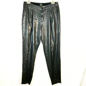 DWP Womens Size 25 Pants Moto Jogger Zipper Ankle Tencel Rayon Black Made In USA